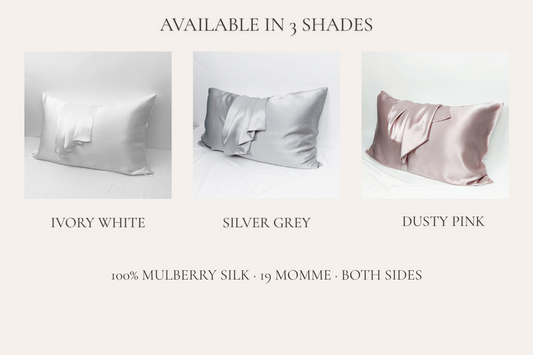 Mulberry Silk Pillowcase — 19 Momme | Both Sides Pure Silk