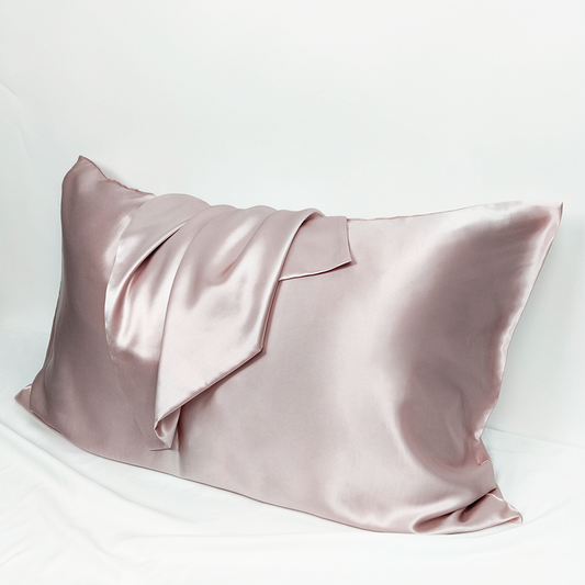 19 Momme Mulberry Silk Pillowcase - Dusty Pink